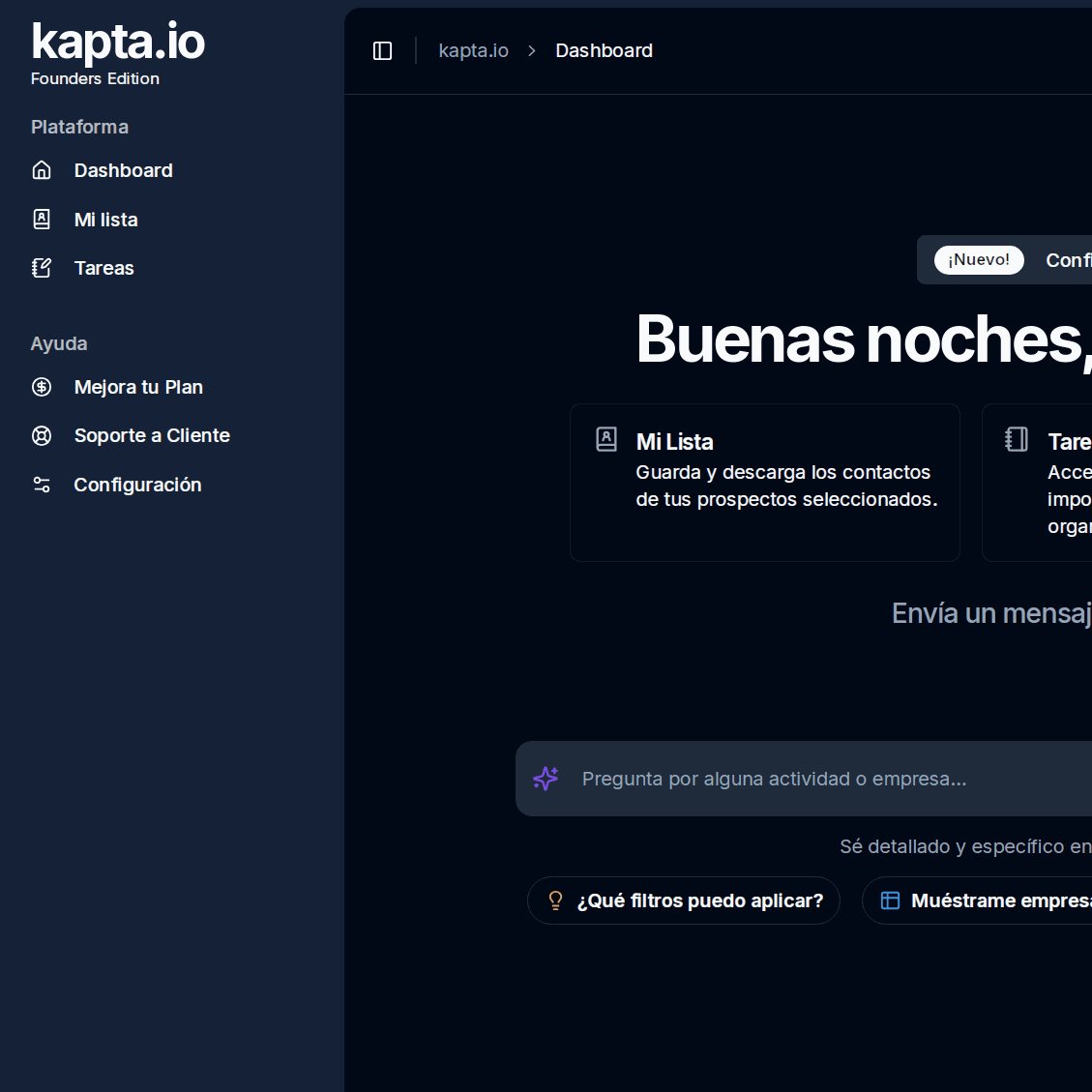 Kapta Caracteristicas